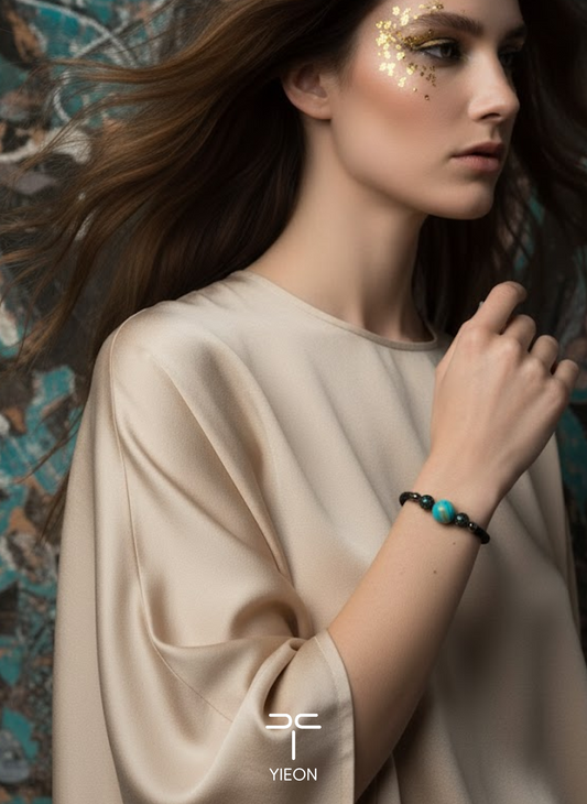 True North (Legend in Colors–Dunhuang) Hand-Painted Lacquer Bracelet