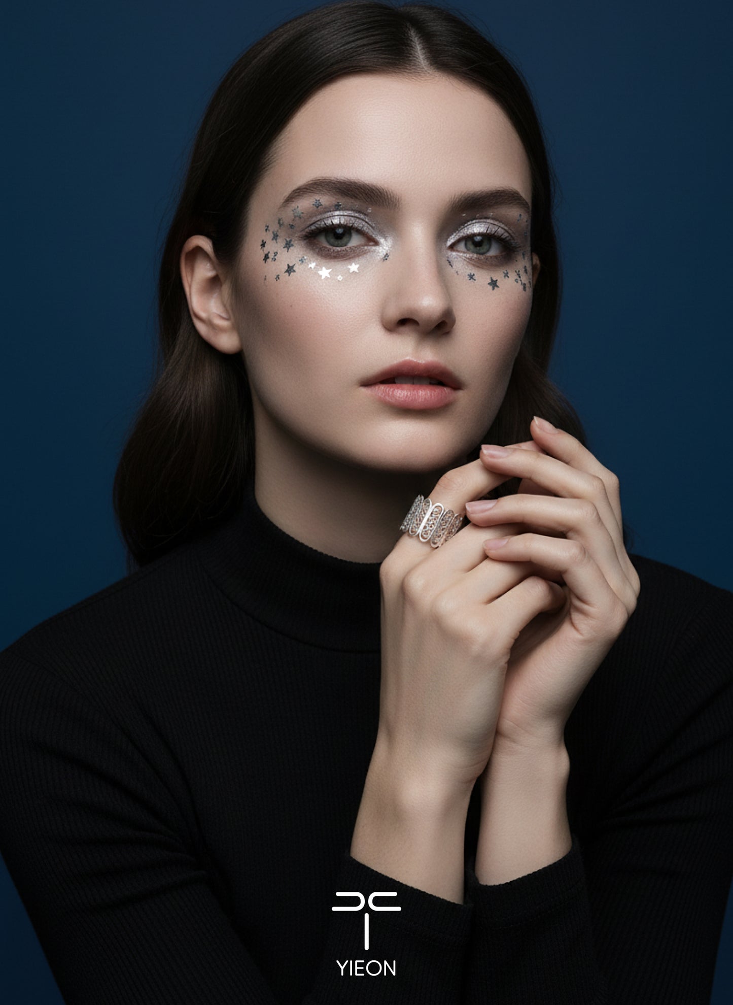 Milky Way (Starry Sky) Filigree Inlay Ring