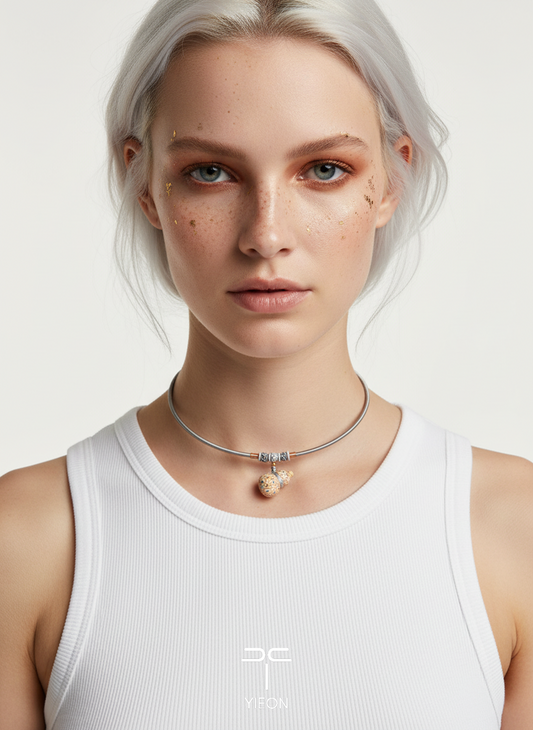 Starfall Dune (Fulu) Hand-Painted Lacquer Necklace