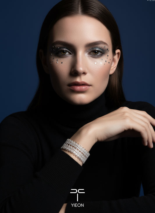 UAE Princess Hend's Choice: Milky Way (Starry Sky) Filigree Inlay Bangle