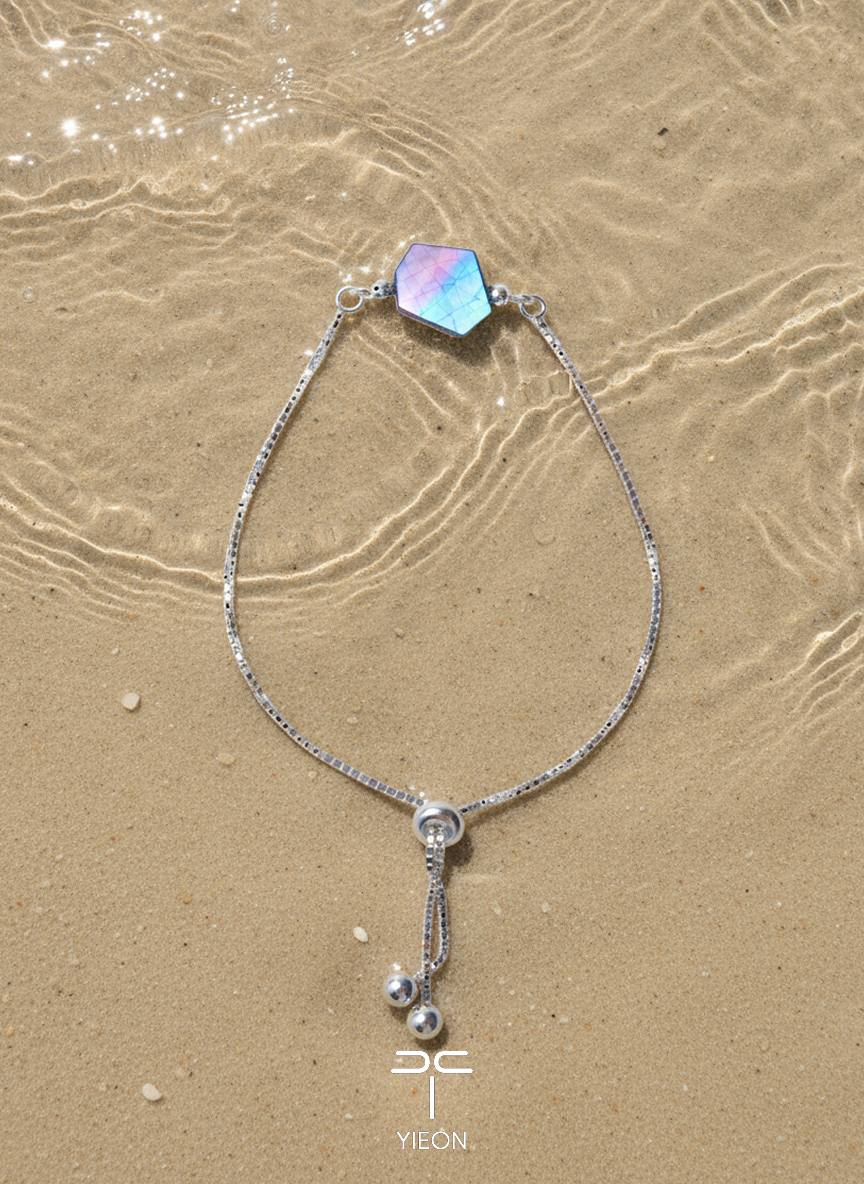 Chaos Neon Field (Neon Code) Mother-of-Pearl Lacquer Bracelet