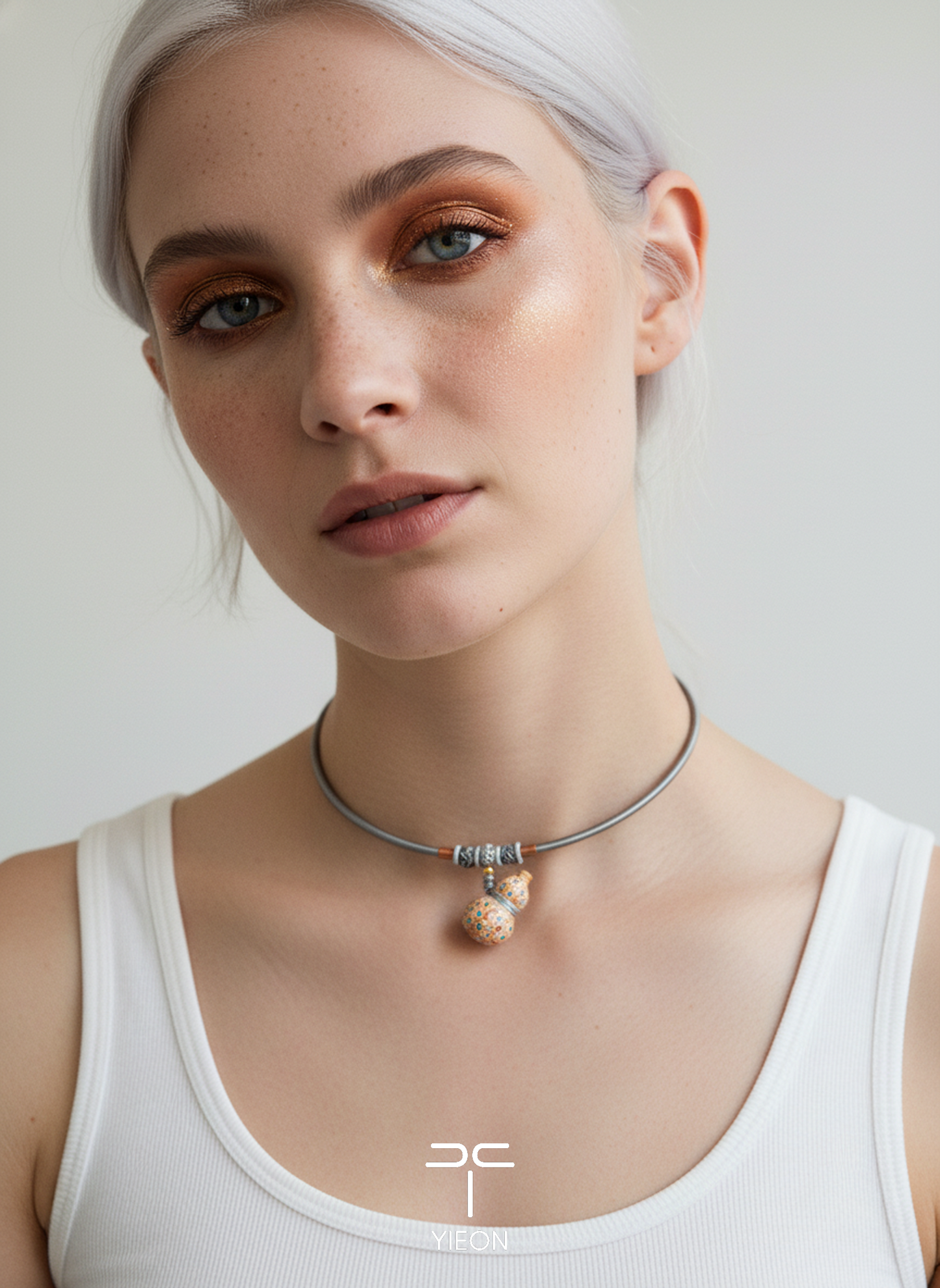 Starfall Dune (Fulu) Hand-Painted Lacquer Necklace