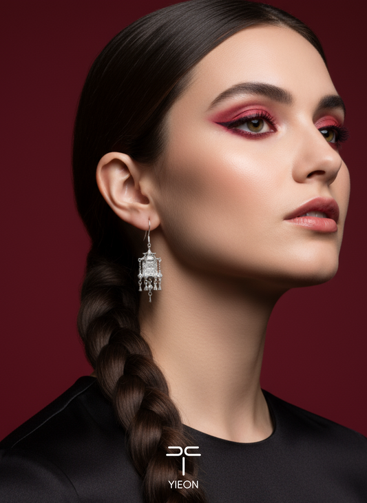 Pavilion (Palace) Filigree Inlay Earring