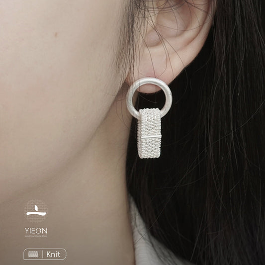Recto (Knit) Filigree Inlay Earring