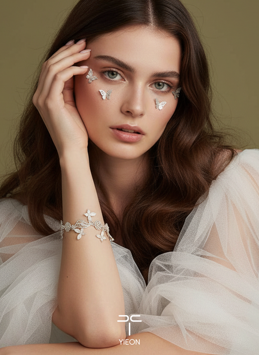 Fly(Butterfly)Filigree Inlay Bracelet B