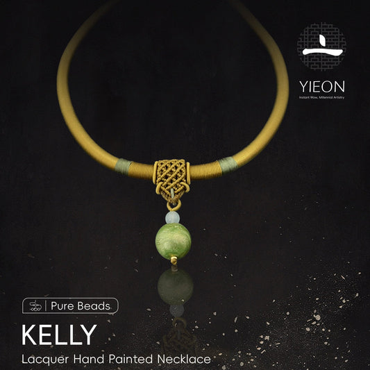 Kelly (Pure Beads) Lacquer Hand Painted Necklace