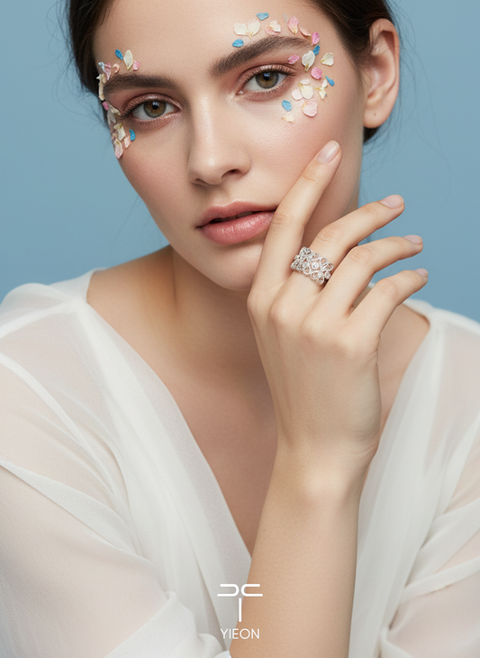 Vine Filigree Inlay Ring