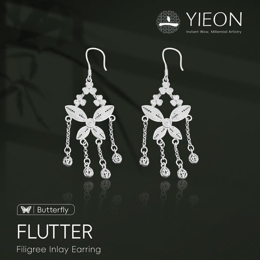 Flutter(Butterfly)
Filigree Inlay Earring