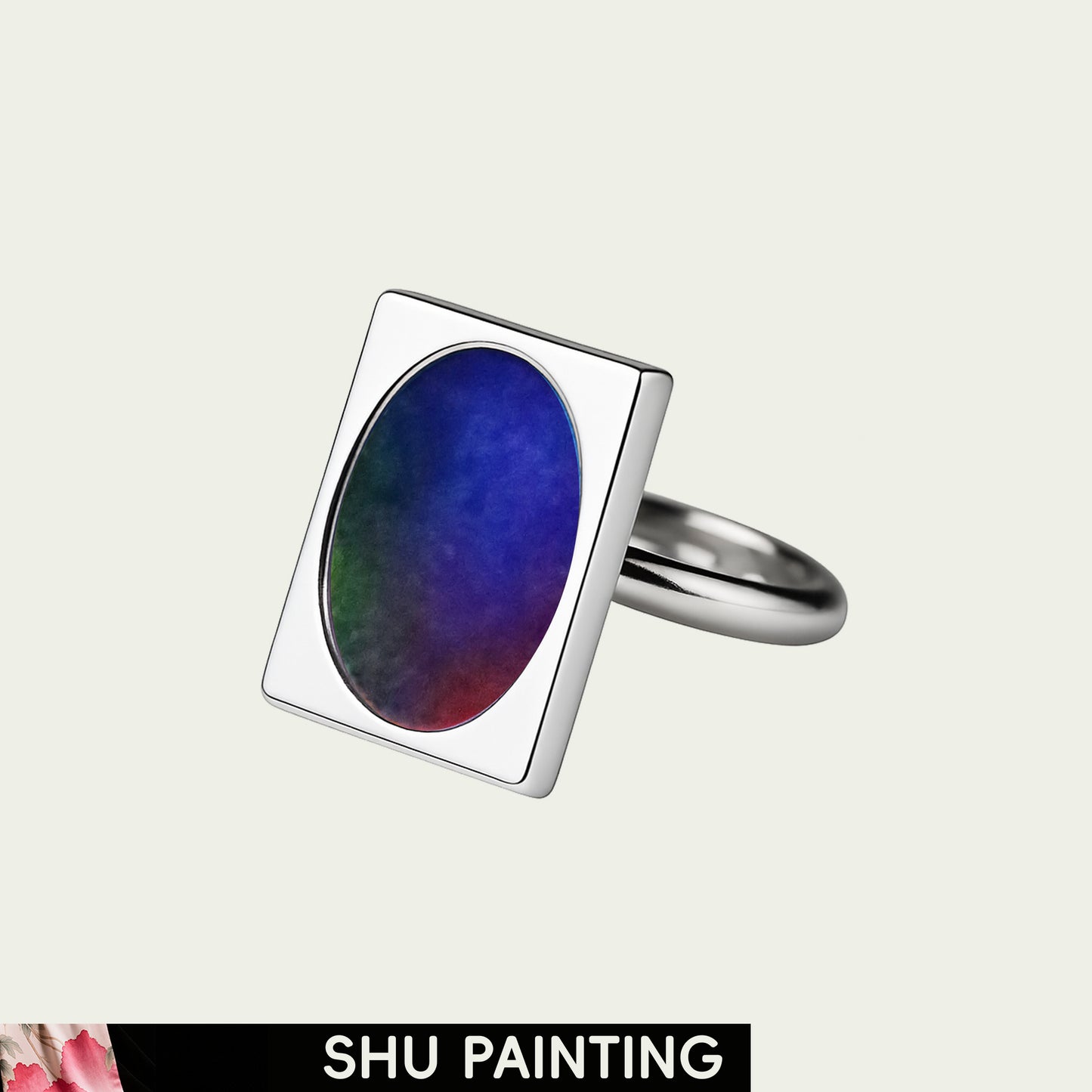 Twilight Prism (Window View) Shu Painting Ring
