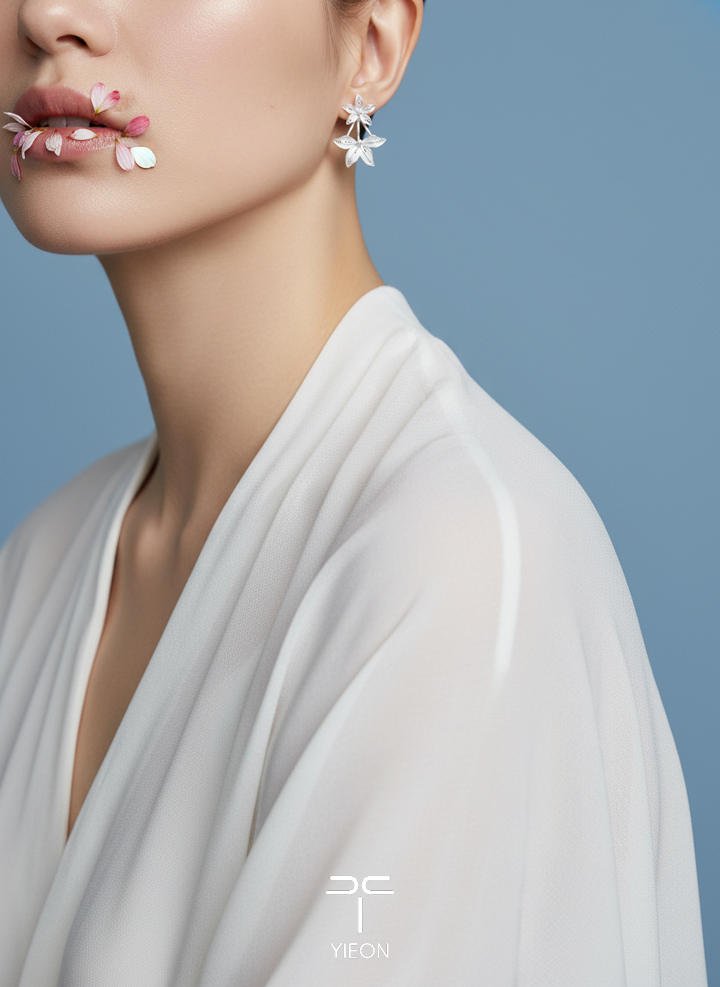 Stars Filigree Inlay Ear Stud