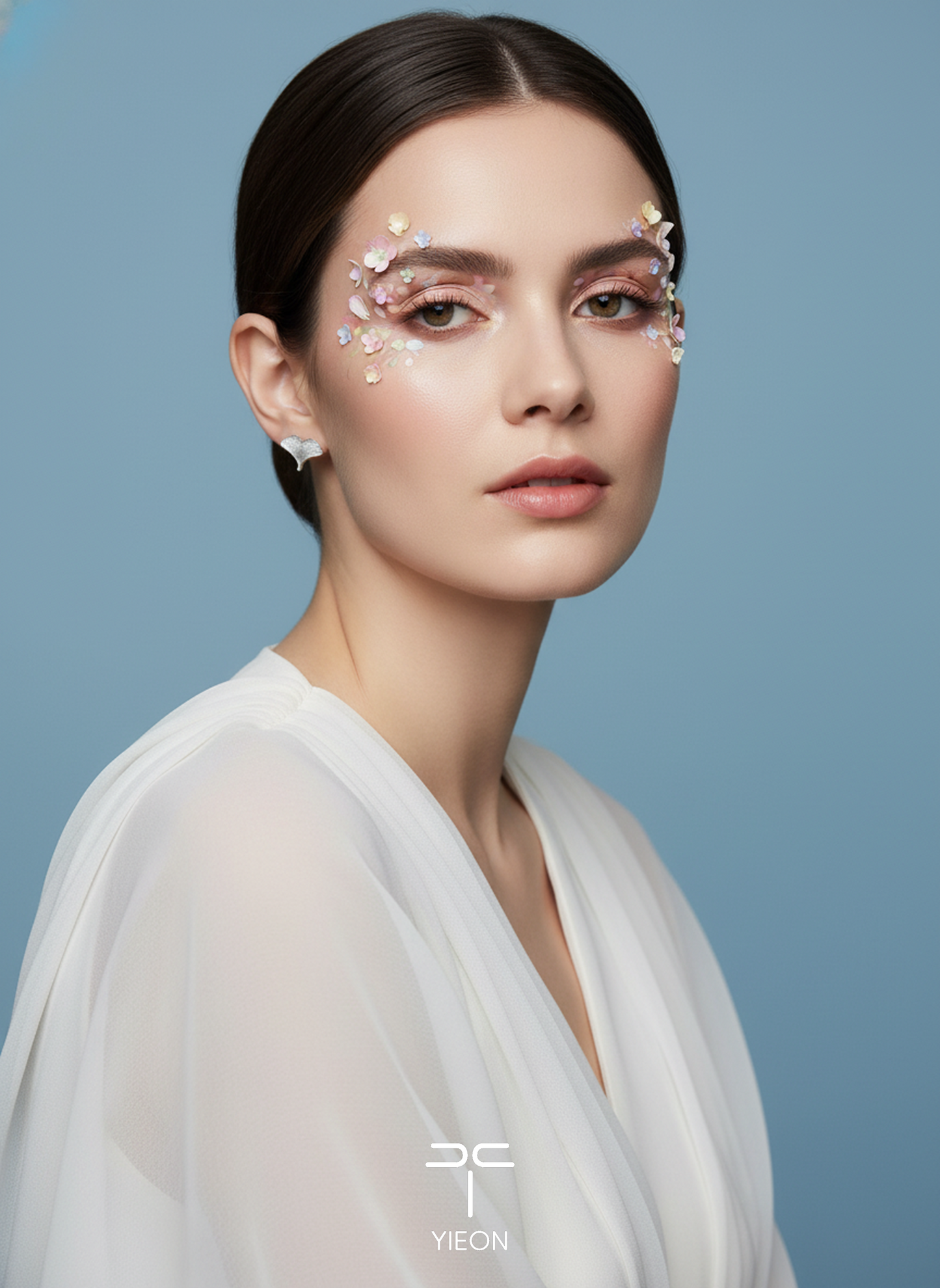 Gingko Filigree Inlay Ear Stud