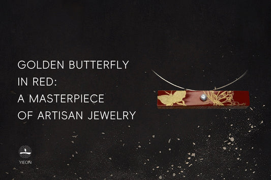 GOLDEN BUTTERFLY IN RED: A MASTERPIECE OF ARTISAN JEWELRY