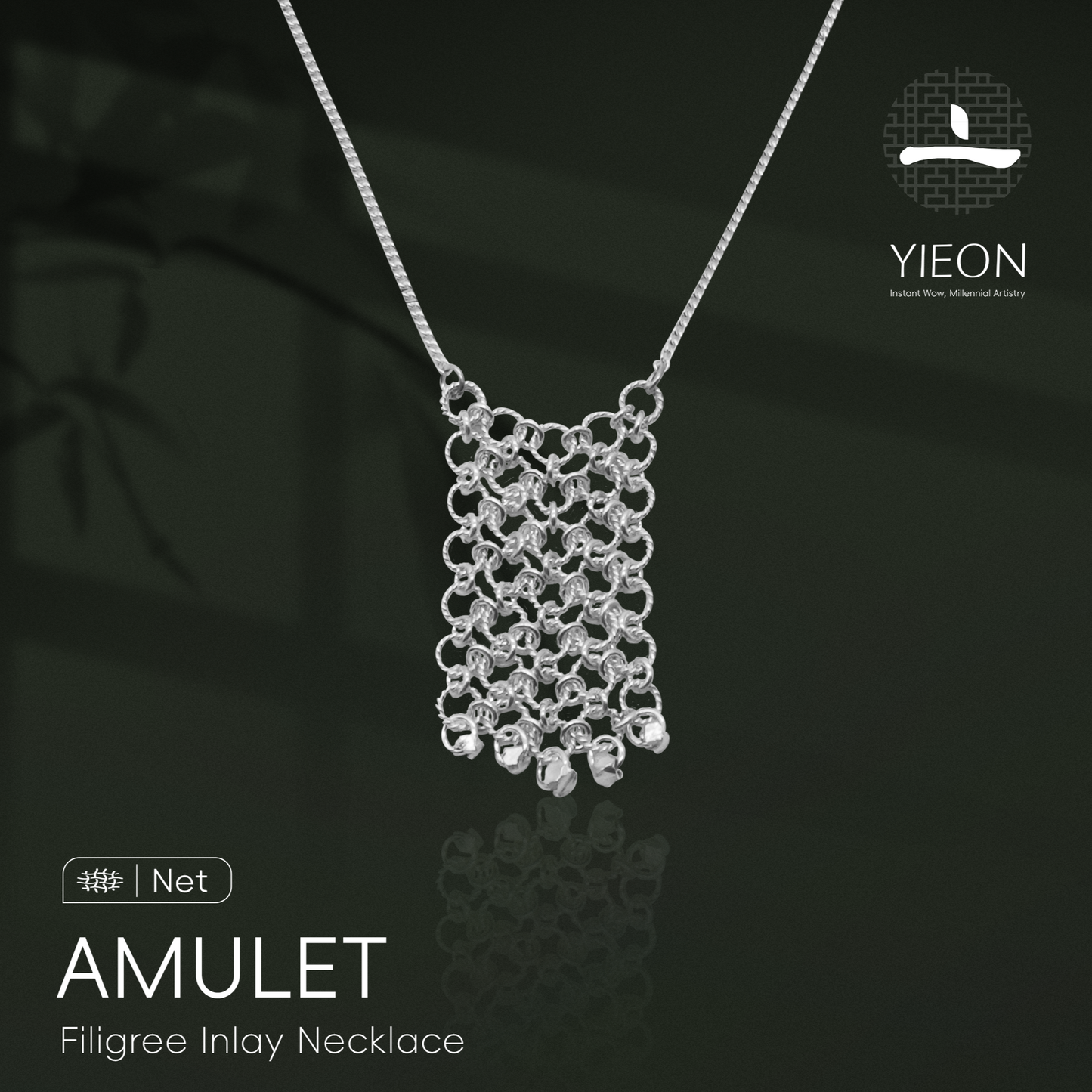 Amulet (Net) Filigree Inlay Jewelry Set