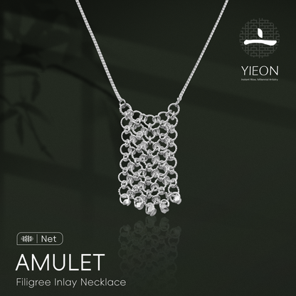 Amulet (Net) Filigree Inlay Jewelry Set