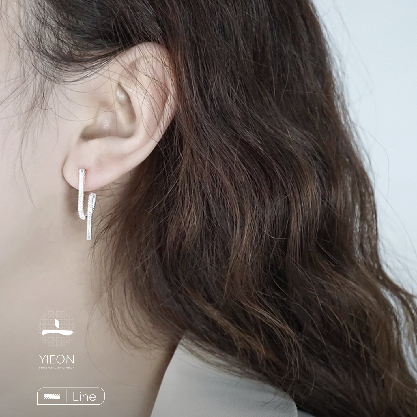 Aurora (Line) Filigree Inlay Earring