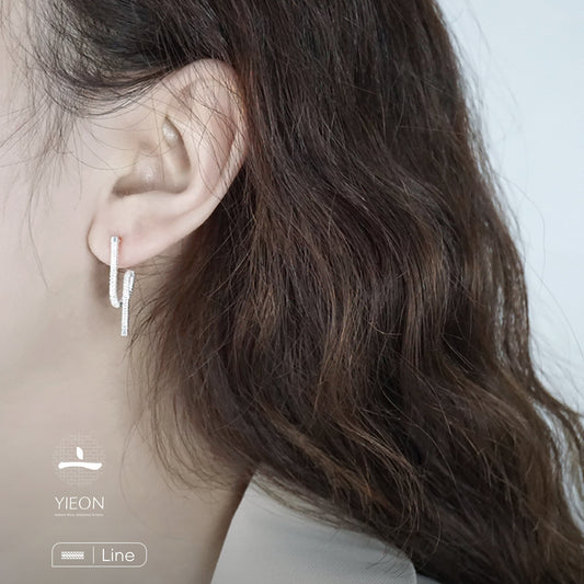 Aurora (Line) Filigree Inlay Earring