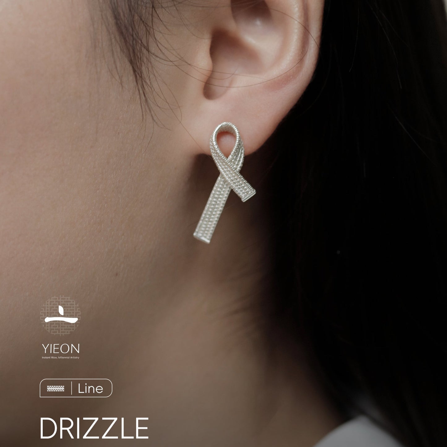 Drizzle (Line) Filigree Inlay Earring