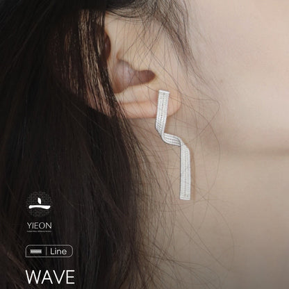 Wave (Line) Filigree Inlay Earring