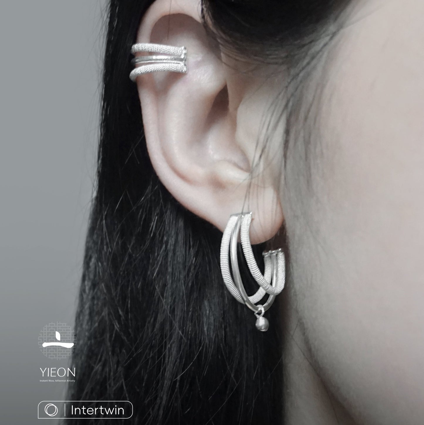 Twist (Intertwin) Filigree Inlay Earring