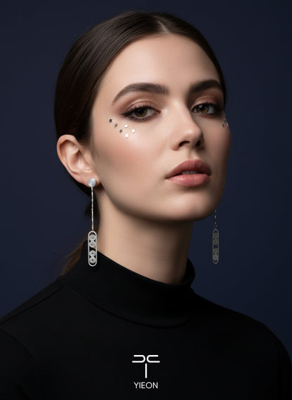 Shooting Star (Starry Sky) Filigree Inlay Earring