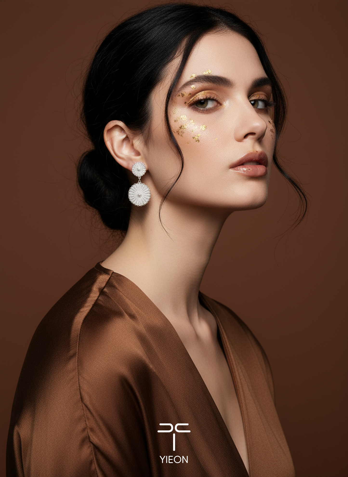 Halo Filigree Inlay Earring