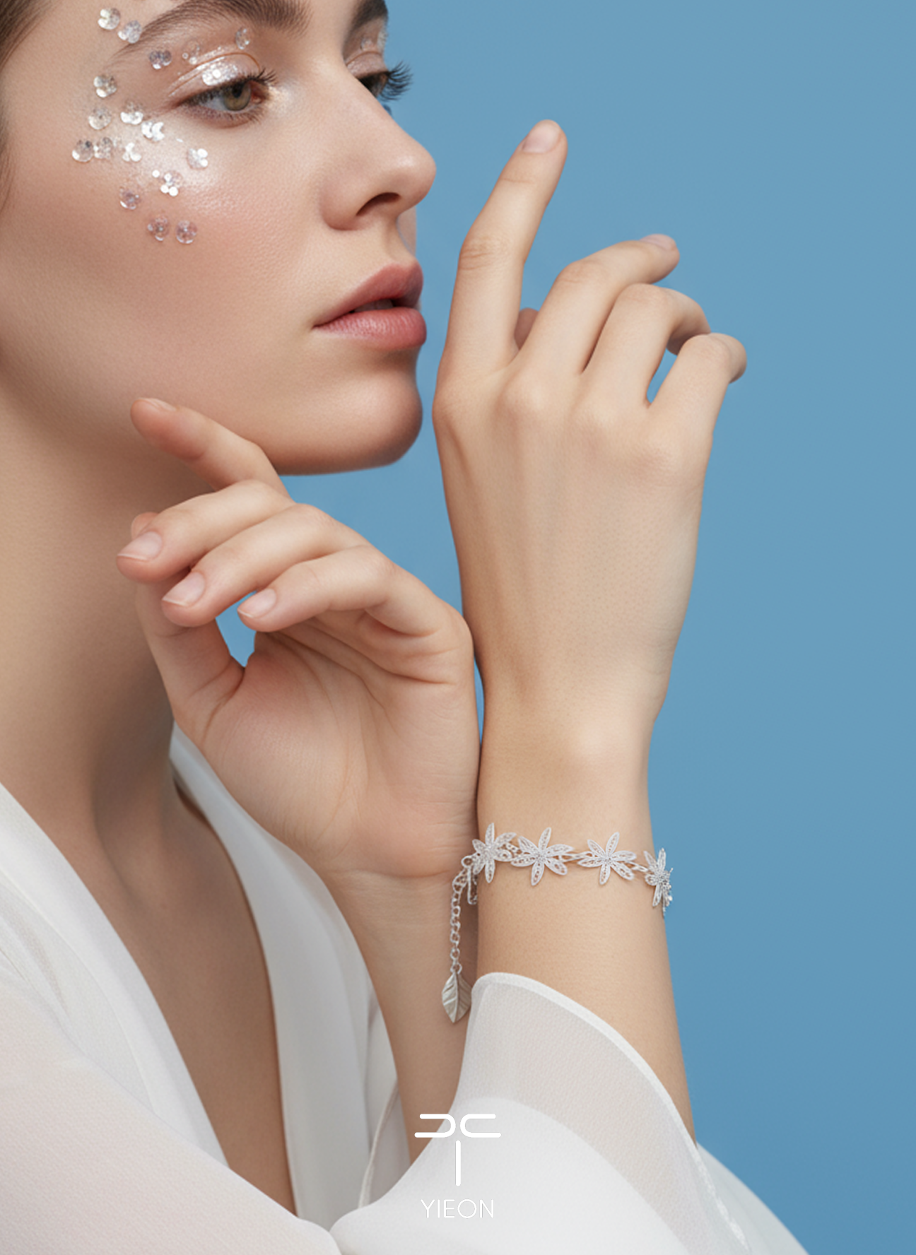 Lily (Blossoms) Filigree Inlay Bracelet