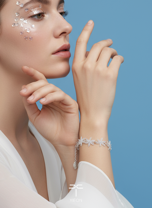 Lily (Blossoms) Filigree Inlay Bracelet