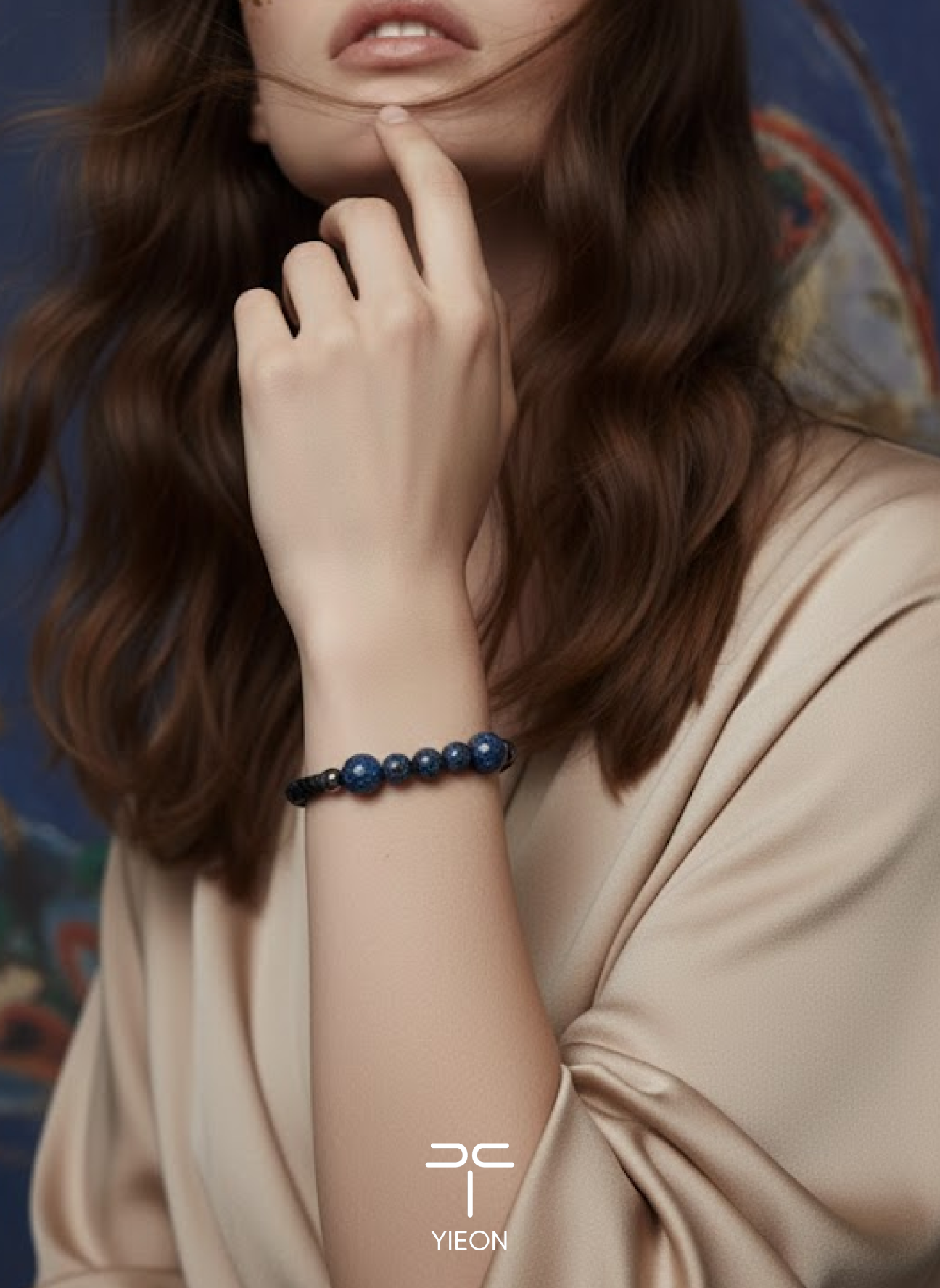 Ethereal Symphony (Legend in Colors–Dunhuang) Hand-Painted Lacquer Bracelet