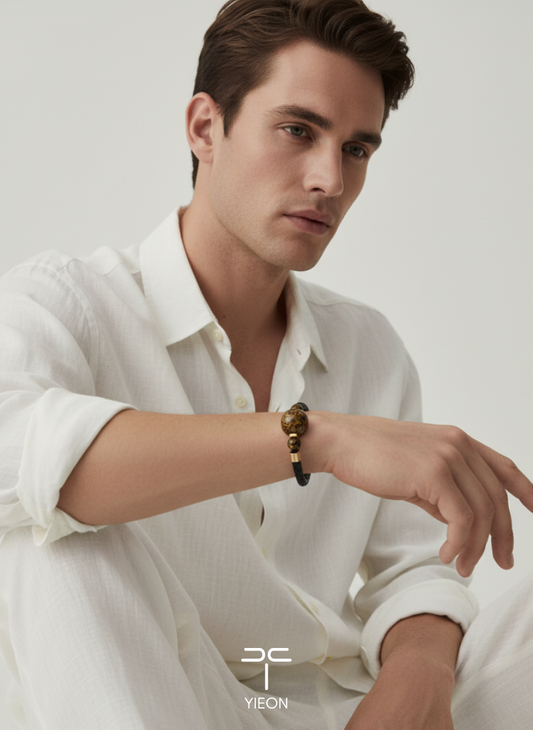 Thriving (Lucky Charm) Daqi Lacquered Hand Painted Bracelet