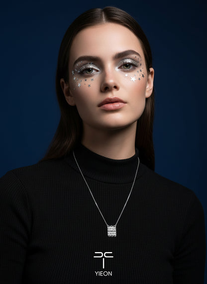 Nebula (Starry Sky) Filigree Inlay Necklace A