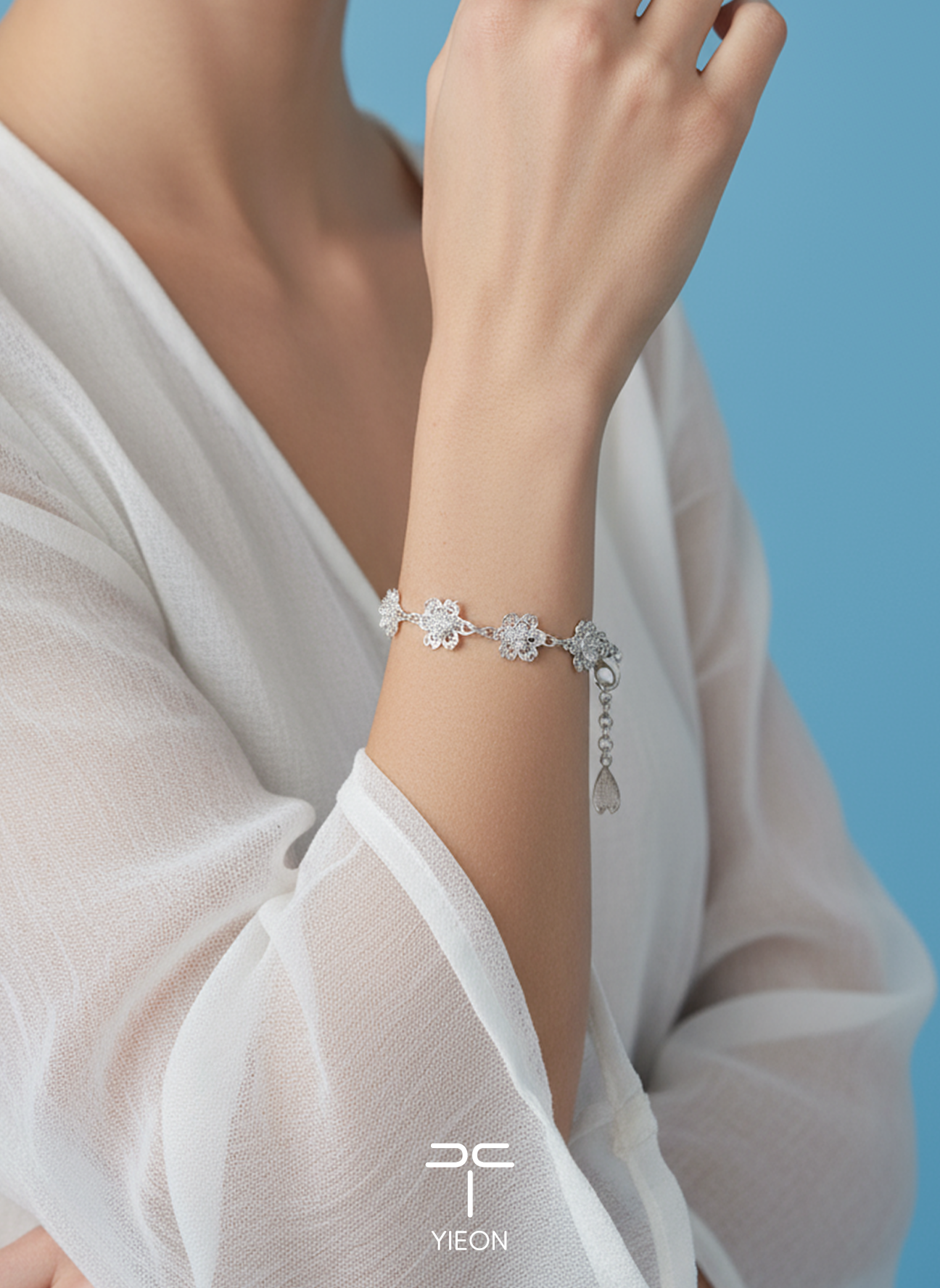 Sakura (Blossoms) Filigree Inlay Bracelet