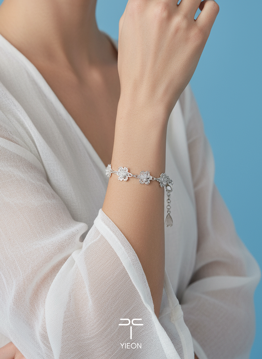 Sakura (Blossoms) Filigree Inlay Bracelet