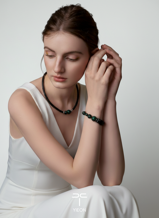 Aurora (Lucky Charm) Daqi Lacquered Hand Painted Necklace