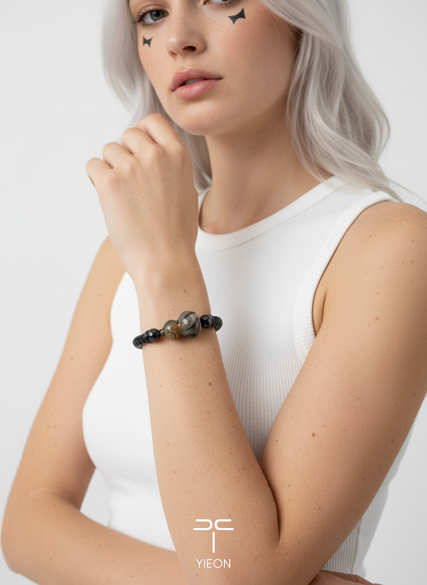 Angel and Evil (Fulu) Daqi Lacquer Hand Painted Bracelet