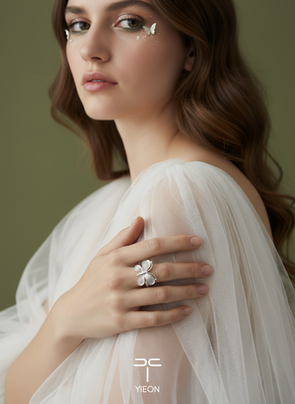 Fly (Butterfly) Filigree Inlay Ring