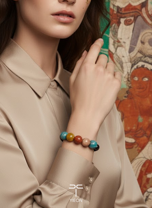 Human Nature (Legend in Colors–Dunhuang) Hand-Painted Lacquer Bracelet