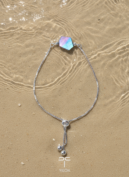 Chaos Neon Field (Neon Code) Mother-of-Pearl Lacquer Bracelet