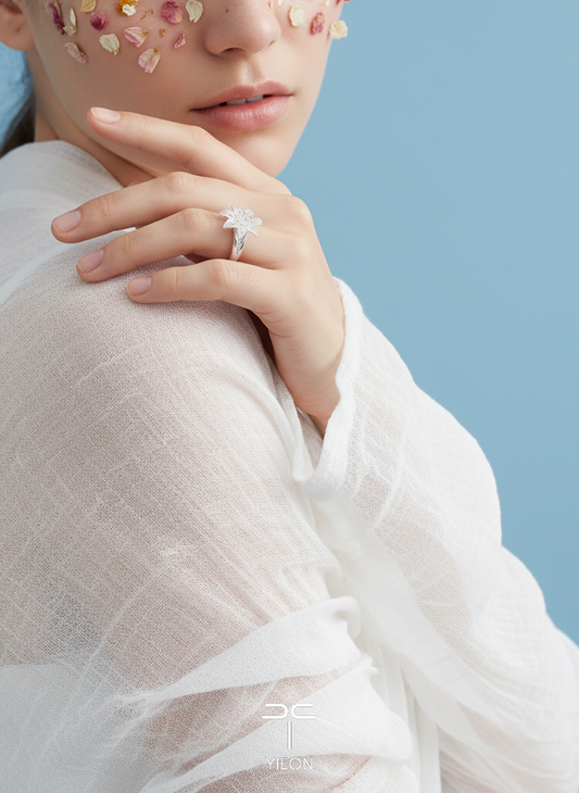 Lily (Blossoms) Filigree Inlay Ring