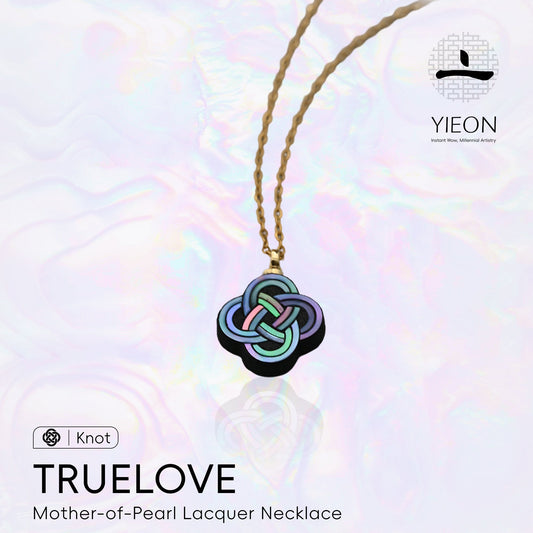 Truelove (Knot) Mother-of-Pearl Lacquer Necklace