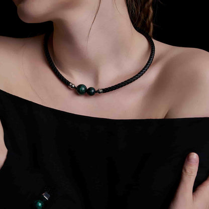 Aurora (Lucky Charm) Daqi Lacquered Hand Painted Necklace