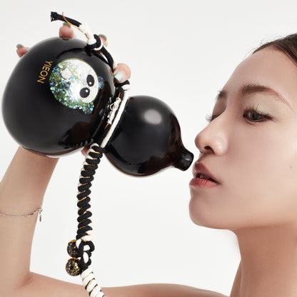 Tai Chi Panda Daqi Lacquered Hand Painted Fulu Bottle