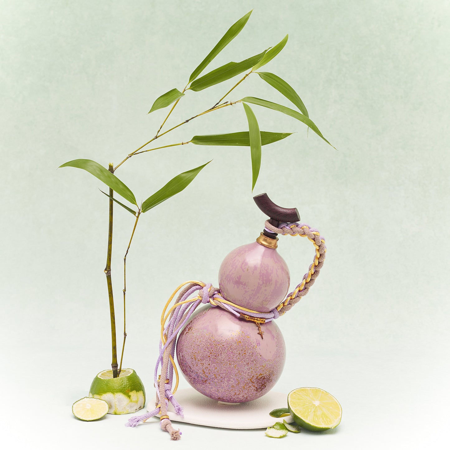 Morandi Daqi Lacquered Hand Painted Fulu Bottle