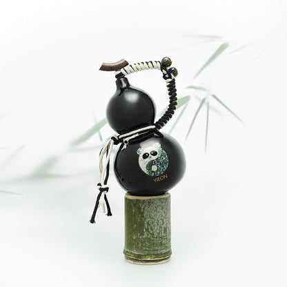 Tai Chi Panda Daqi Lacquered Hand Painted Fulu Bottle