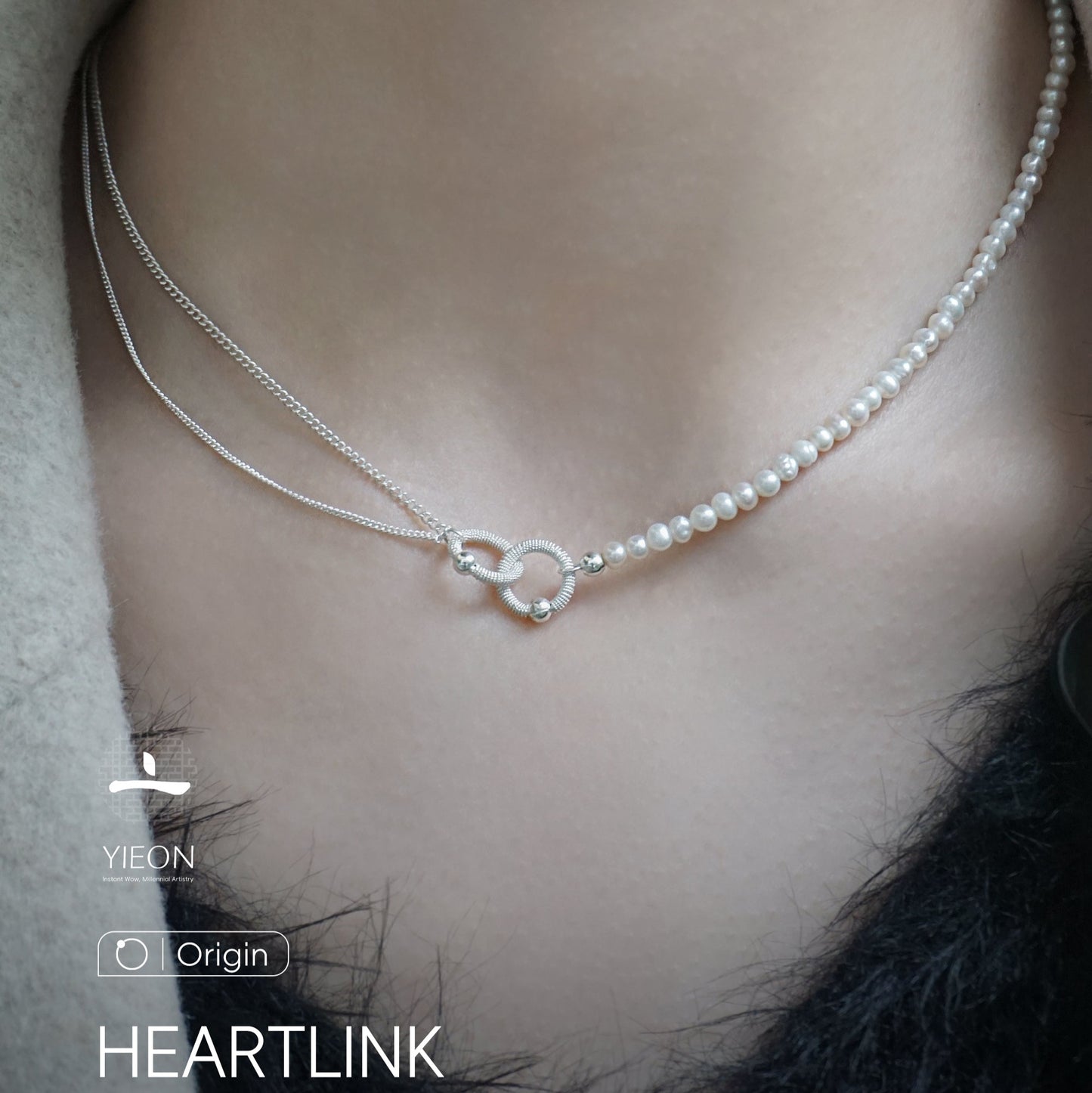 Heart Link (Origin) Filigree Inlay Necklace
