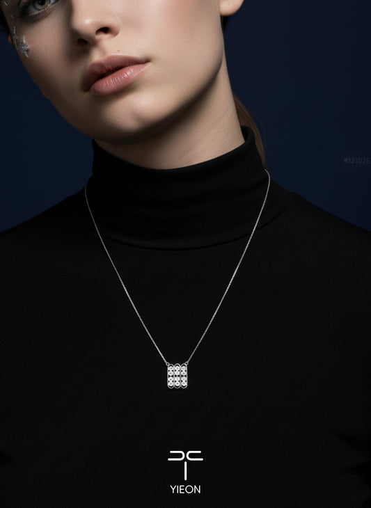 Nebula (Starry Sky) Filigree Inlay Necklace A