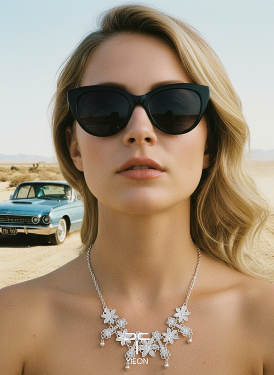 Lovise (Thelma and Lovise) Filigree Inlay Necklace