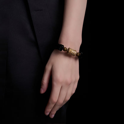 Wealth (Lucky Charm) Daqi Lacquered Hand Painted Bracelet