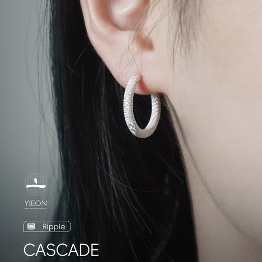 Cascade(Ripple) Filigree Inlay Earring A