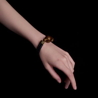 Thriving (Lucky Charm) Daqi Lacquered Hand Painted Bracelet