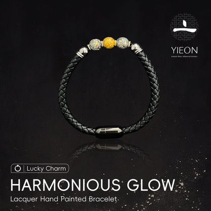 Harmonious Glow (Lucky Charm)Lacquer Hand Painted Bracelet